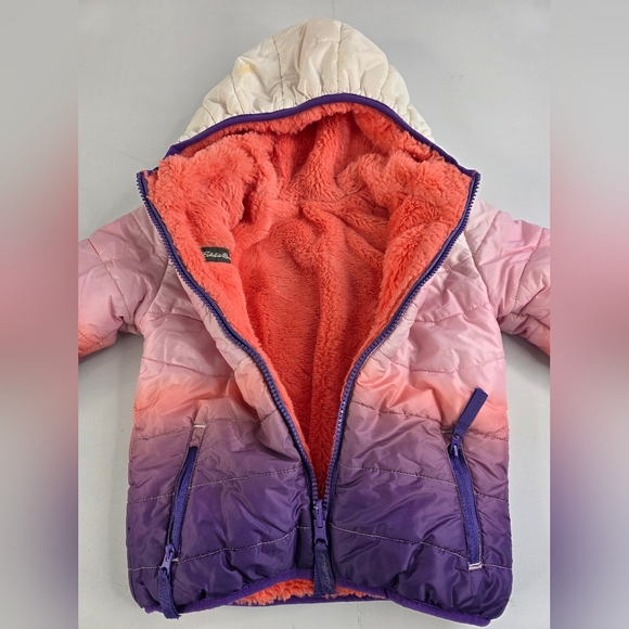 Eddie Bauer Reversible 3T Deer Harbor Insulated Hooded Jacket 3293-CM - Picture 10 of 11